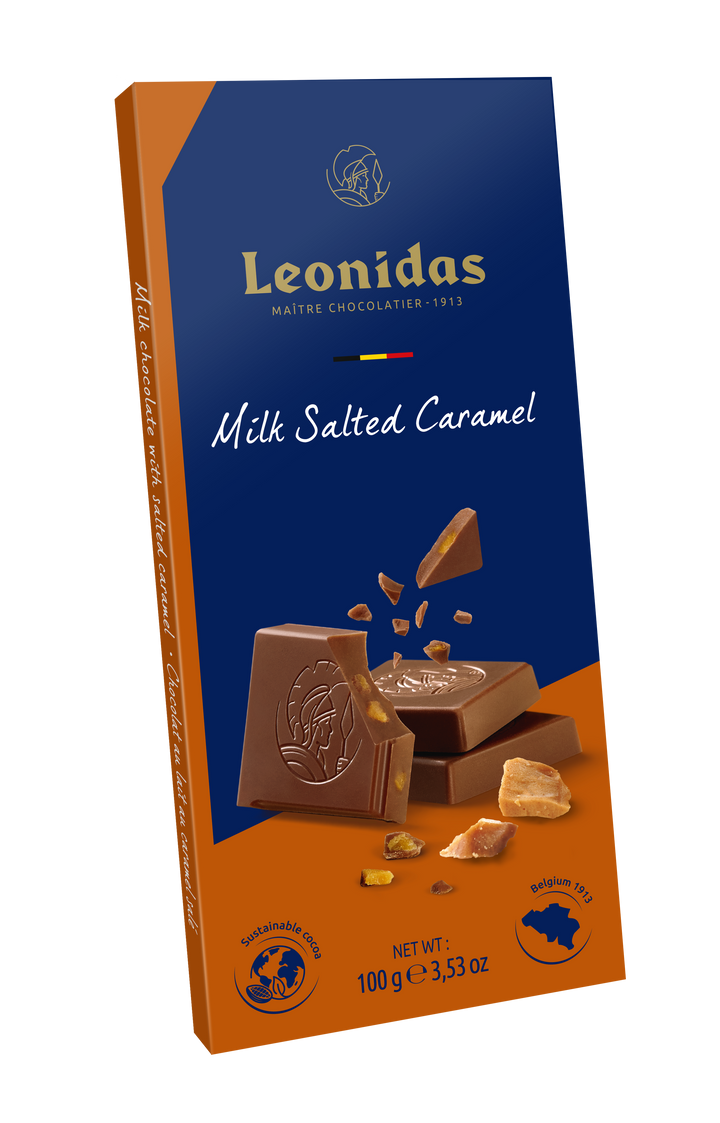 Tableta ciocolată de lapte cu caramel sărat