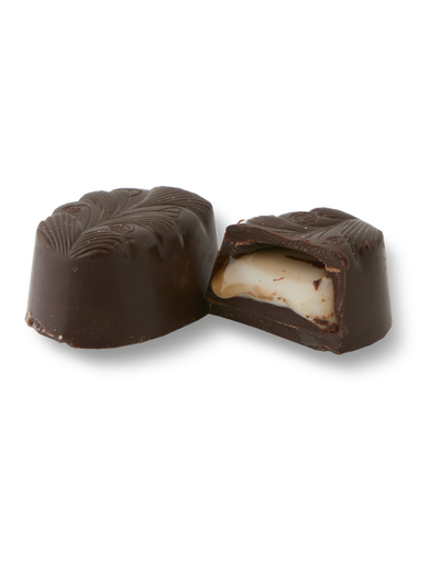 Feuille vanille bomboane ciocolata neagra 100g