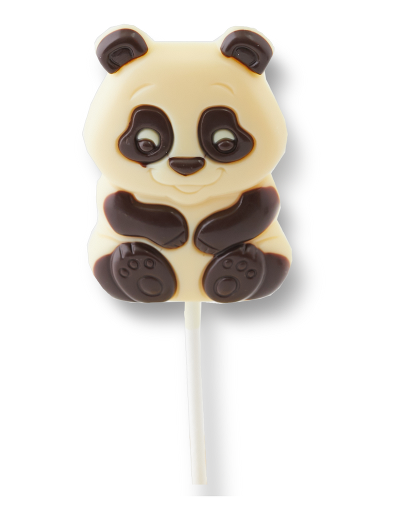 Lollipop Panda - ciocolată albă